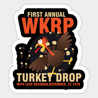 wkrp turkey drop Sticker